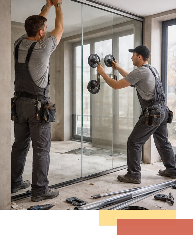 Цельностеклянные перегородки под ключ в Касимове