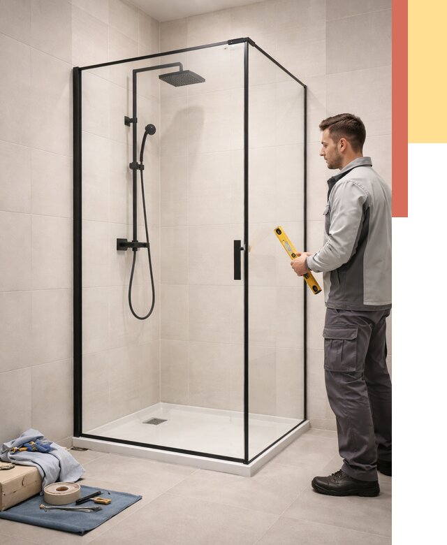 Стеклянные перегородки для душа в Касимове от 13593 руб. | Монтаж под ключ — ОТДЕЛОЧНИК-Ксм