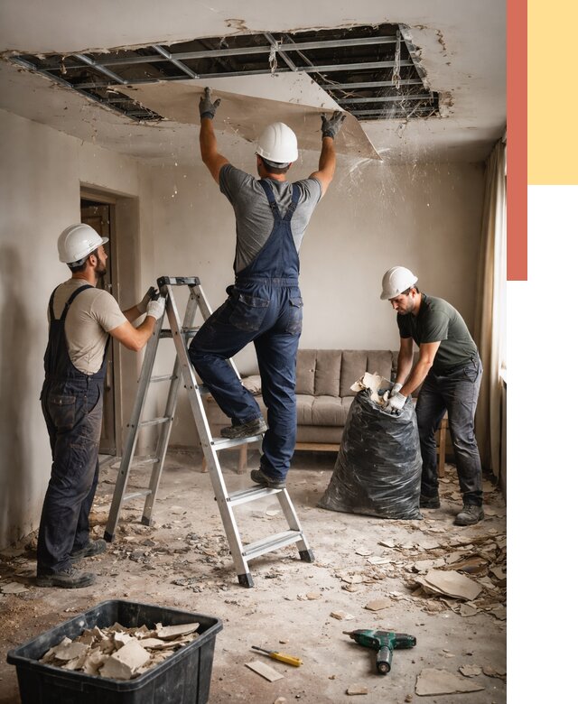 Демонтаж гипсокартонного потолка в Касимове от 457 руб. за м2 — ОТДЕЛОЧНИК-Ксм