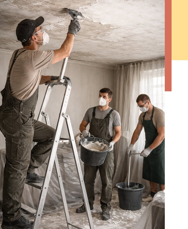 Удаление побелки с потолка в Касимове от 2719 руб. быстро и недорого | ОТДЕЛОЧНИК-Ксм