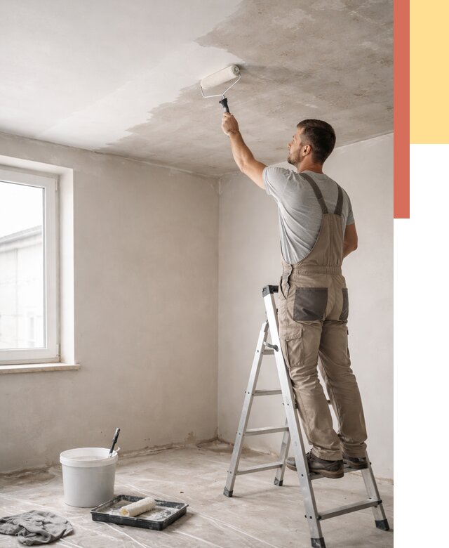 Грунтовка потолка в Касимове от 2719 руб. — быстро и недорого | ОТДЕЛОЧНИК-Ксм