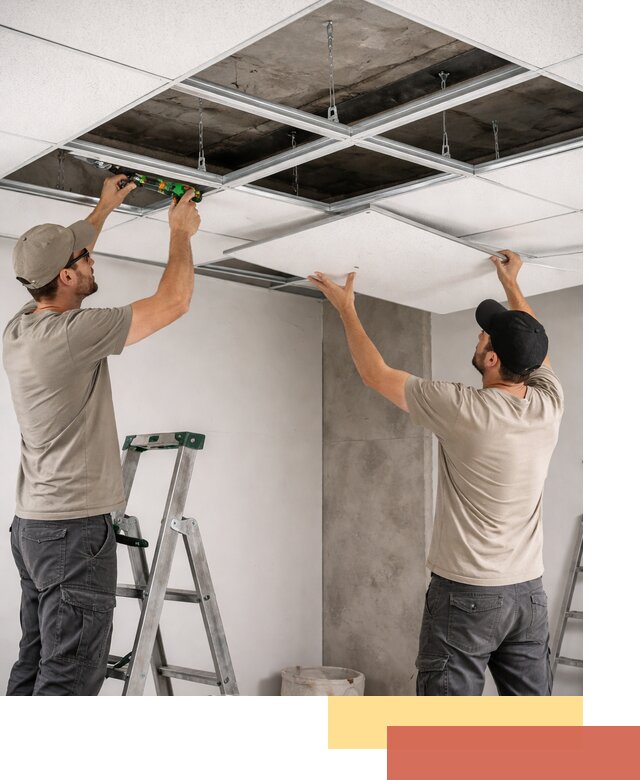 Монтаж потолка Армстронг под ключ в Касимове