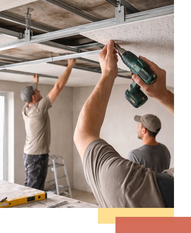 Монтаж акустического потолка в Касимове под ключ