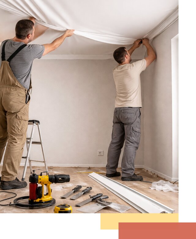 Монтаж ПВХ натяжного потолка в Касимове качественно и быстро