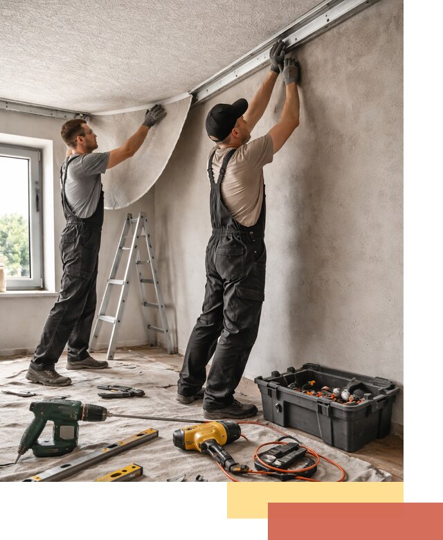 Монтаж фактурного натяжного потолка в Касимове качественно и быстро