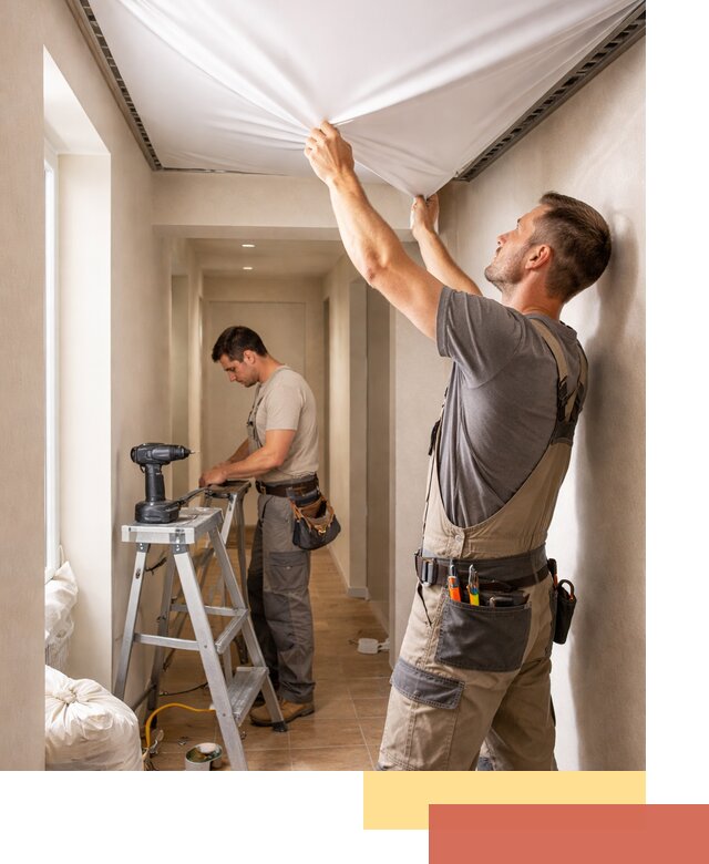 Монтаж натяжного потолка в прихожей в Касимове