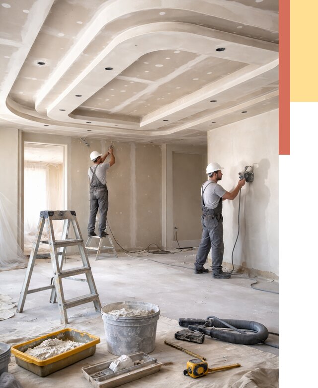 Многоуровневый потолок из гипсокартона в Касимове от 816 руб. под ключ | ОТДЕЛОЧНИК-Ксм