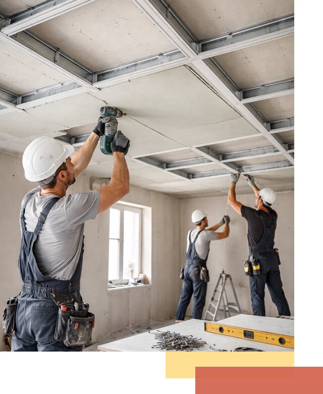 Кессонный потолок из гипсокартона под ключ в Касимове