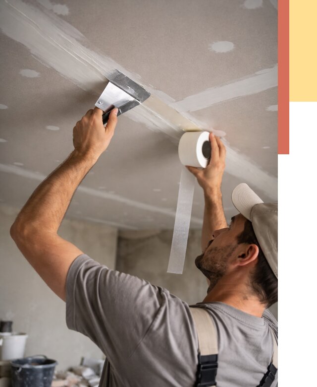 Обработка швов потолка ГКЛ в Касимове от 8156 руб. под ключ | ОТДЕЛОЧНИК-Ксм