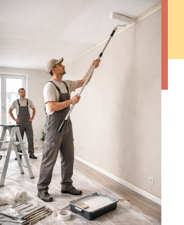 Покраска потолка из гипсокартона в Касимове от 4893 руб./м2 — услуги под ключ | ОТДЕЛОЧНИК-Ксм