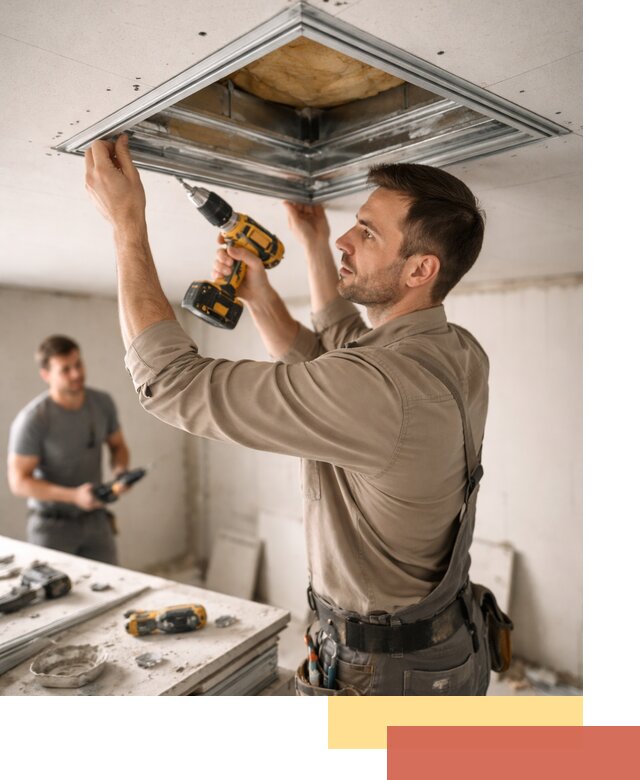 Монтаж люка в потолок из ГКЛ в Касимове