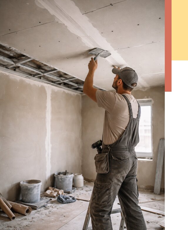 Ремонт потолка из гипсокартона в Касимове от 707 руб./м² — быстро и недорого | ОТДЕЛОЧНИК-Ксм