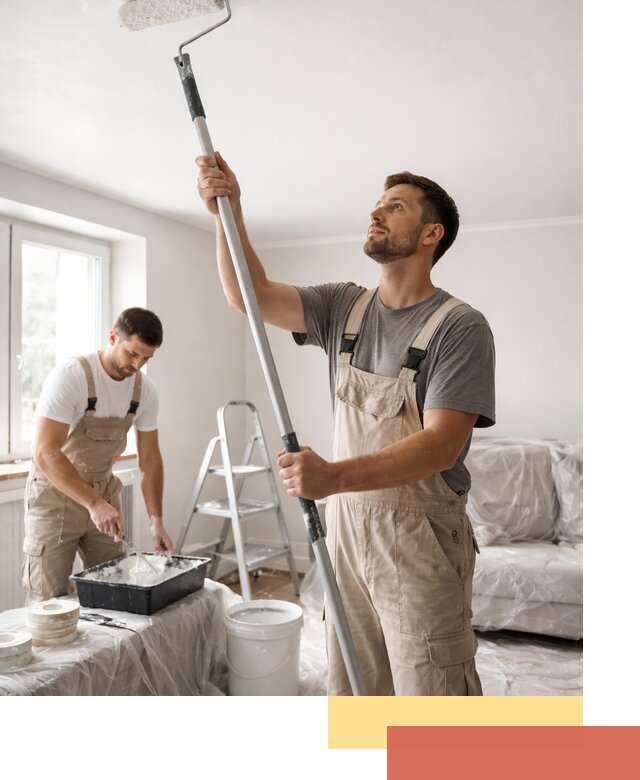 Покраска потолка водоэмульсионной краской в Касимове