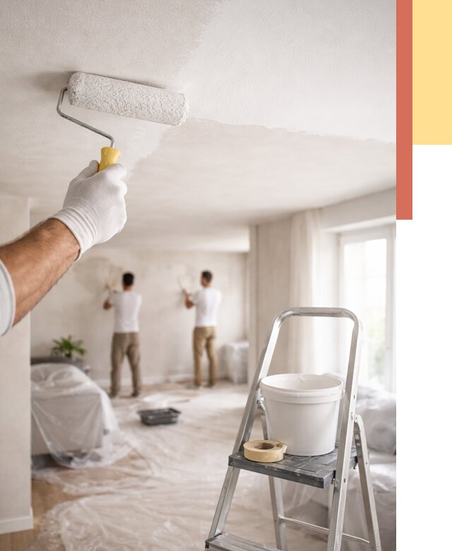 Покраска потолка акриловой краской в Касимове от 2719 руб. | ОТДЕЛОЧНИК-Ксм