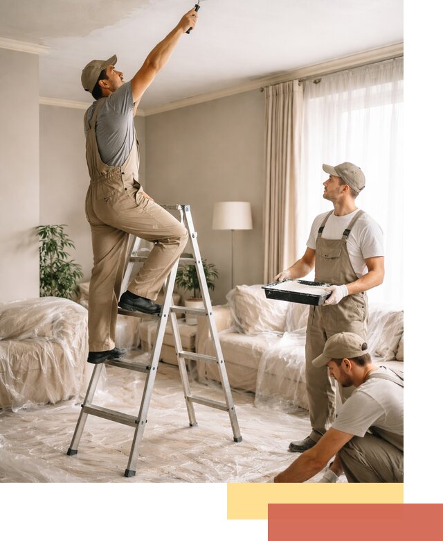 Покраска потолков акриловой краской в Касимове качественно и быстро