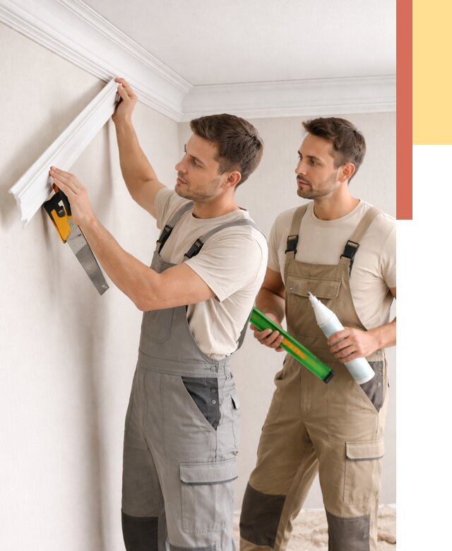 Монтаж потолочного плинтуса в Касимове от 2501 руб. — быстро и недорого | ОТДЕЛОЧНИК-Ксм